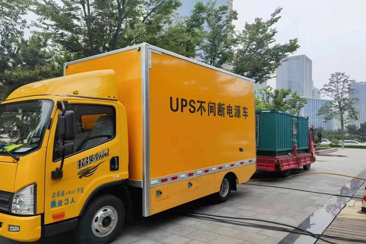 文昌发电机租赁施工现场
